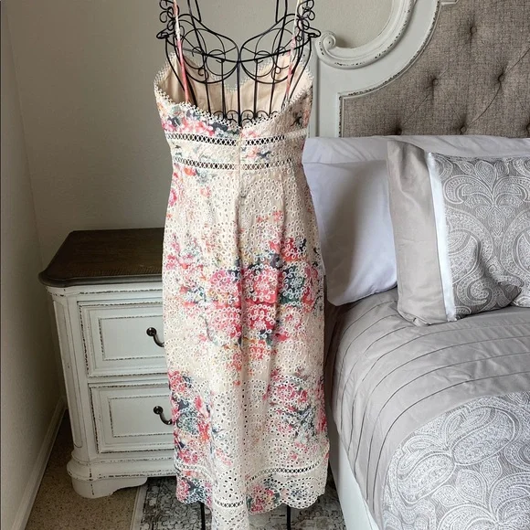 Zimmermann Cotton Maxi Dress Laelia Diamond Flutter with Meadow Floral Print - Picture 7 of 12